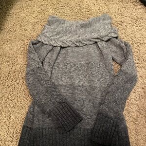 The Limited Gray Cowl Neck Sweater